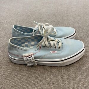 Vans Era Shoes Womens 8 Mens 6.5 Blue Canvas Low Top Skate Sneakers Off The Wall